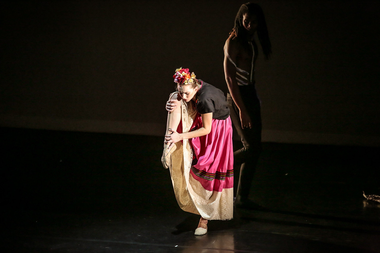 Dancer in a pink skirt